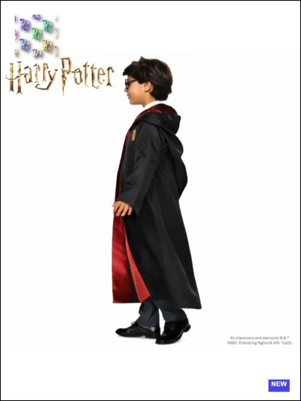 Harry Potter Deluxe Boys Costume Robe with Jumpsuit, Twill Gryffindor